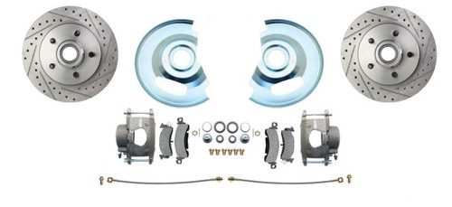 Bexar Pro Components 1963-1970 Chevy & GMC Truck 5-Lug Front Disc Brake Conversion Kit | Wheel Kit Only (No Spindles) | Drilled & Slotted Performance Rotors - Image 5