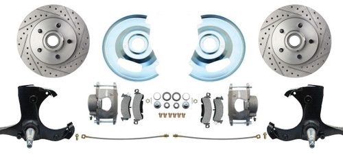 Bexar Pro Components 1963-1970 Chevy & GMC Truck 5-Lug Front Disc Brake Conversion Kit | Stock Height | Drilled & Slotted Performance Rotors - Image 4