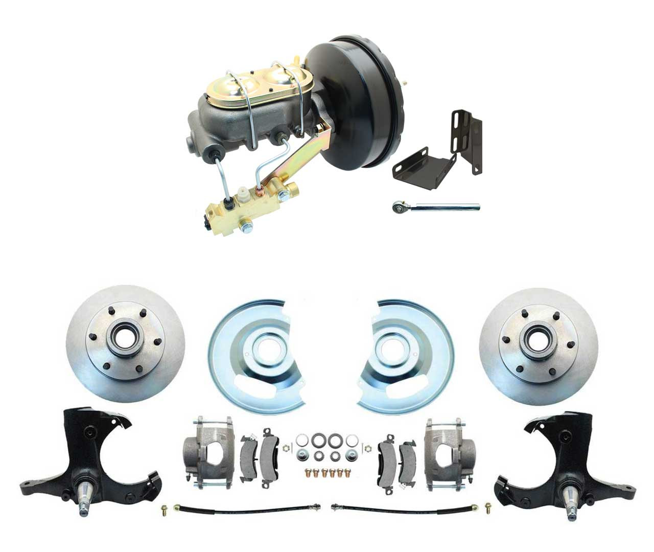 Bexar Pro Components 1963-1966 Chevy & GMC Truck Power Disc Brake Kit | 9-Inch Single Booster & Cast Iron Master - Image 3