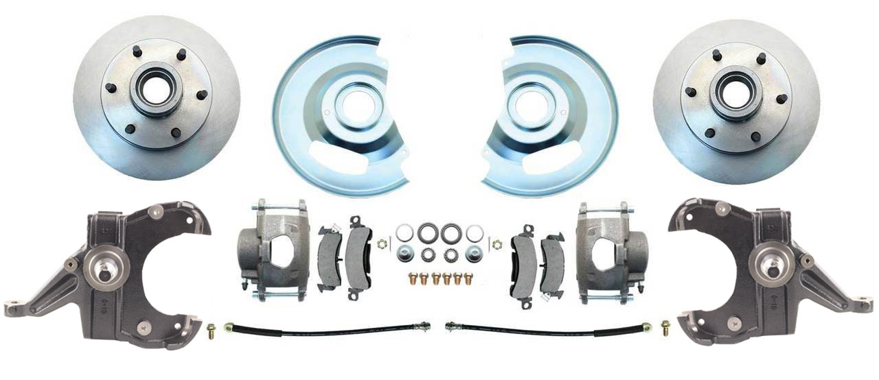 Bexar Pro Components 1963-1970 Chevy & GMC Truck Front Disc Brake Conversion Kit | 6-Lug | 2-Inch Drop Spindle - Image 3
