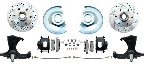 BPC-DBK6370LX-B 1963-1970 Chevy/GMC Truck 6-Lug Front Disc Brake Conversion Kit | Black Calipers - Image 4