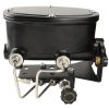 Bexar Pro Components Universal Black Oval Master Cylinder Kit | 1-Inch Bore | Adjustable Proportioning Valve
