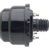 Bexar Pro Components 7-inch dual diaphragm vacuum power brake booster canister in semi-gloss black powder coat finish.