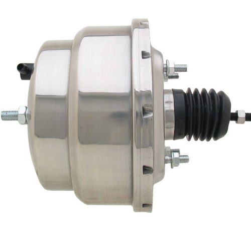 Bexar Pro Components Universal 8-Inch Dual Diaphragm Chrome Power Brake Booster