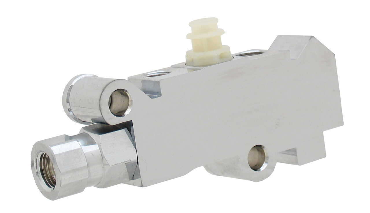 Bexar Pro Components Universal Chrome Flat-Top Master Cylinder Kit | Bottom Mount | Disc-Drum Proportioning Valve - Image 4