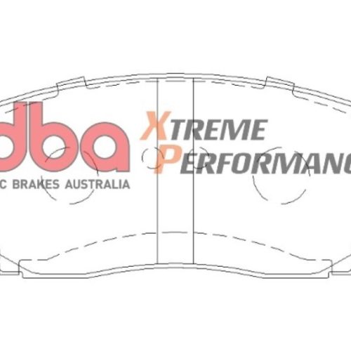 DBA 07-15 XP Performance Front Brake Pads for Ford Edge and Mazda CX-7/CX-9 - Heavy-Duty High Friction Brake Pad Assembly