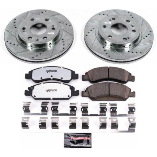 2011-2008 Chevrolet Tahoe Front Z36 Truck & Tow Brake Kit with Drilled & Slotted Rotors - Premium Heavy-Duty Replacement