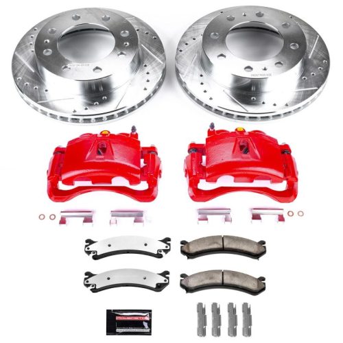 2010 GMC Sierra 3500 HD Front Z36 Truck & Tow Brake Upgrade Kit with Drilled & Slotted Rotors - Premium Heavy-Duty Replacement