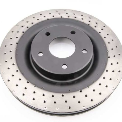 DBA 4000 Series Cross Drilled Brake Rotor Front 2005-2013 Chevrolet Corvette and 2006 Cadillac XLR - Premium Replacement
