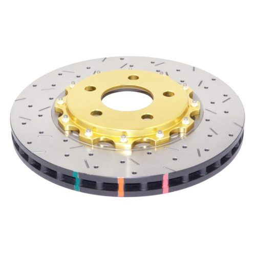 DBA 5000 Series XS Rotor for Ford Mustang 2005-2013 Front Drilled and Slotted Two-Piece Brake Rotor - Premium Replacement