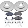 2017-2018 Hyundai Elantra Front Brake Rotor and Ceramic Pad Assembly - Premium Replacement