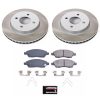 2014-2016 Nissan Versa Note Front Semi-Coated Rotor Brake Assembly with Ceramic Pads - Premium Replacement