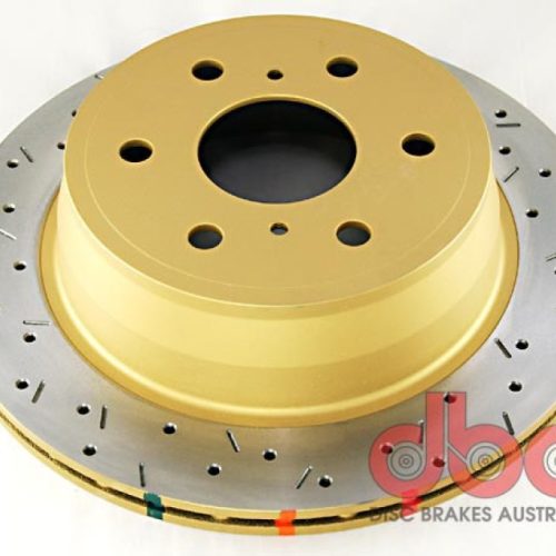 DBA 4000 Series XS Rotors Drilled and Slotted Rear Rotor - Compatible with Chevrolet Avalanche 2007-12 - Image 2
