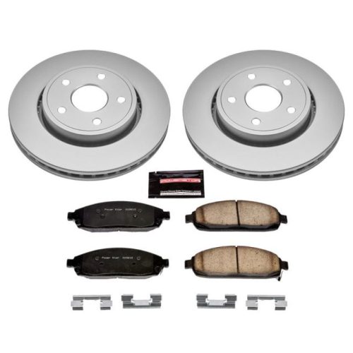 2007-2010 Jeep Grand Cherokee & Commander Heavy-Duty Front Brake Rotor and Ceramic Pad Assembly - Premium Replacement