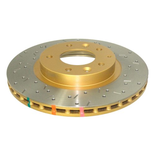 DBA 4000 Series XS Front Drilled and Slotted Rotor for Mazda MX-5 Miata 2007-11 - Premium Replacement