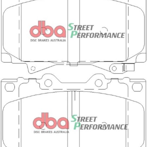 DBA Street Performance Brake Pads for Lexus LX470 and Toyota Land Cruiser 1998-2003 - Premium Replacement - Image 2