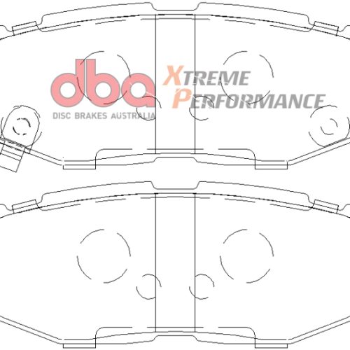 DBA Xtreme Performance Rear Brake Pads for Subaru Legacy GT 2013-15 - Heavy-Duty Clutch and Brake System Replacement