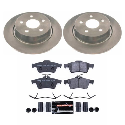 2018-2021 Ford Transit Connect Rear Track Day Spec Brake Kit - High-Performance Fleet and Heavy-Duty Brake Rotor and Brake Pad Assembly - Premium Replacement