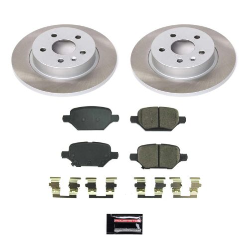 2018-2019 Buick Encore Rear Heavy-Duty Semi-Coated Rotor Brake Assembly - Premium Replacement