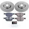 2010-2012 Volvo XC60 Front Z23 Evolution Sport Brake Upgrade Kit - Drilled & Slotted Rotors, Carbon-Fiber Ceramic Brake Pads, Heavy-Duty Performance - Premium Replacement