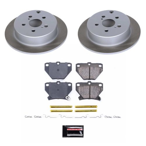 2000-2007 Toyota Matrix & 2003-2006 Pontiac Vibe Rear Semi-Coated Rotor Brake Assembly - Heavy-Duty Fleet Replacement