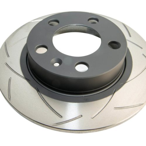 DBA Street Series T2 Slotted Rear Brake Rotor - 1999-2010 Volkswagen Beetle, 1999-2003 Volkswagen Jetta, 1999 Volkswagen Golf - Premium Replacement