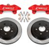 2014-2019 Chevrolet Corvette C7 Heavy-Duty Brake Assembly with 15-inch Conversion Solid Rotors and Red Calipers - Premium Replacement