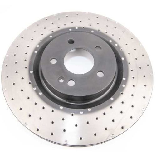 DBA 4000 Series Cross Drilled Front Rotor for Mercedes-Benz CLA45 AMG and GLA45 AMG 2014-19 - Premium Replacement - Image 5