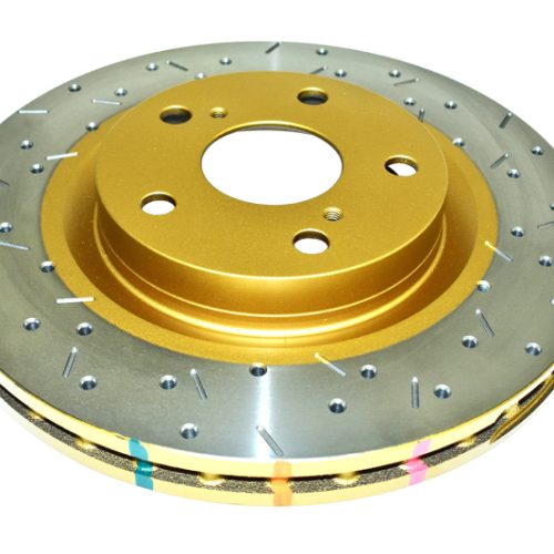 DBA 4000 Series Drilled and Slotted Rotor Front Fitment for Lexus ES350, Toyota Camry, Avalon, RAV4, and Scion tC 2008-2011 - Premium Replacement - Image 2