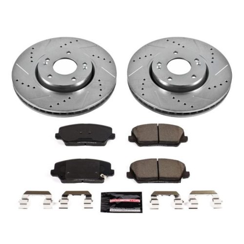 2016-2018 Hyundai Veloster, 2017 Kia Forte5 Front Z23 Evolution Sport Brake Upgrade Kit - Premium Replacement