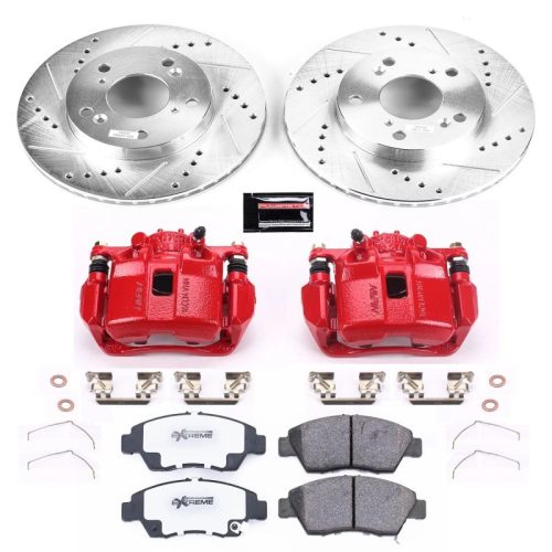 2012-2015 Honda Civic & 2013-2014 Acura ILX Front Z26 Street Warrior Brake Performance Upgrade Kit - Premium Replacement