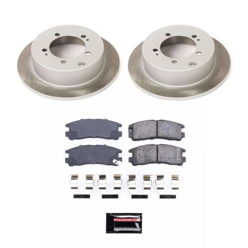 1994-2003 Mitsubishi Eclipse & Galant Rear Semi-Coated Rotor Brake Assembly - Heavy-Duty Fleet Replacement