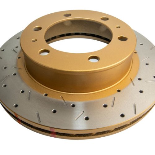 DBA 4000 Series Rear Slotted Rotor for Toyota Land Cruiser and Lexus LX450 '92-'97 - Premium Replacement - Image 3