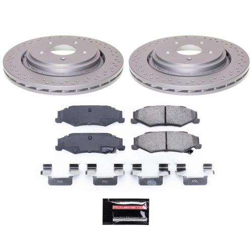 2006-2013 Cadillac XLR & 2008-2013 Chevrolet Corvette Heavy-Duty Brake Rotor and Ceramic Pad Assembly - Premium Replacement