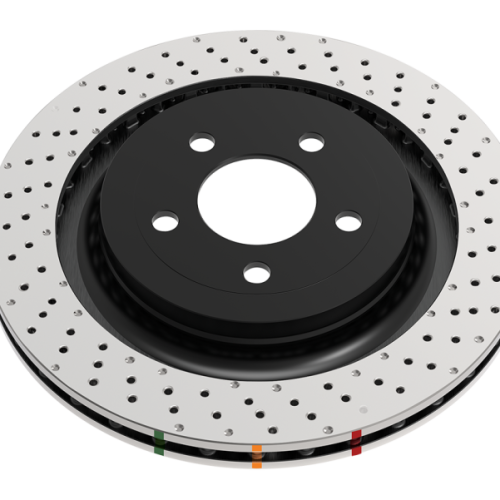 DBA 4000 Series Cross Drilled Rotor for Front 360mm Fitment - Heavy-Duty Vehicle and SUV Replacement
