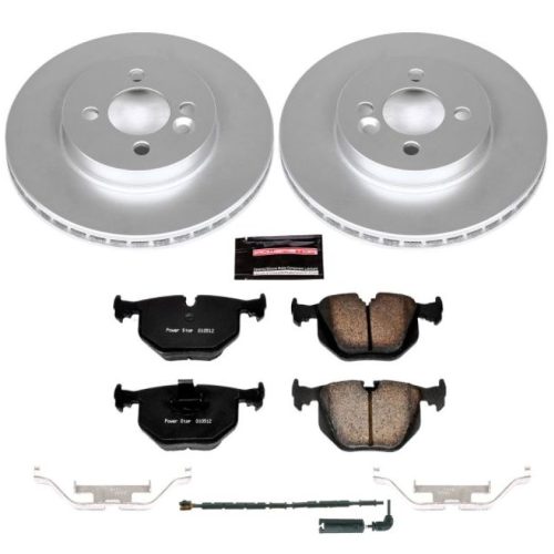 2001-2005 BMW 330i & 330xi Rear Z23 Evolution Sport Coated Brake Rotor & Carbon-Fiber Ceramic Pad Assembly - Premium Replacement