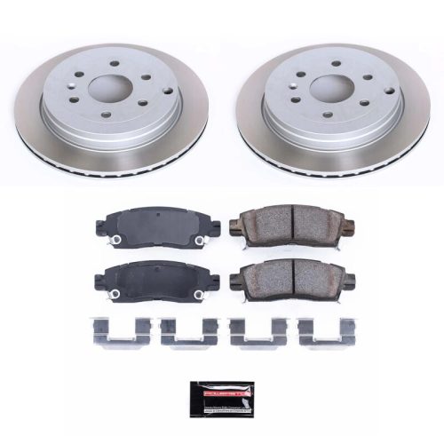 2009-2010 Buick Enclave, 2009-2010 GMC Acadia, 2009 Saturn Outlook, 2009-2010 Chevrolet Traverse Rear Semi-Coated Rotor Brake Assembly - Premium Replacement