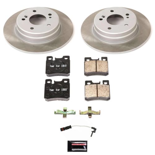 1999-2000 Mercedes-Benz C230 Rear Semi-Coated Rotor Brake Assembly - Premium Replacement