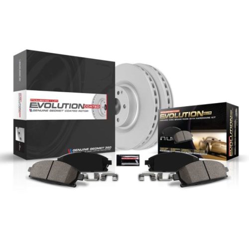 2011-2013 Buick LaCrosse, Regal & Chevrolet Malibu Rear PowerStop Z17 Evolution Geomet Coated Brake Rotor and Ceramic Pad Assembly - Heavy-Duty Fleet Replacement - Image 2