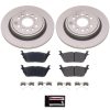 2021-2023 Ram 1500 & Jeep Grand Wagoneer Rear Z17 Geomet Coated Brake Rotor and Ceramic Pad Assembly - Premium Replacement