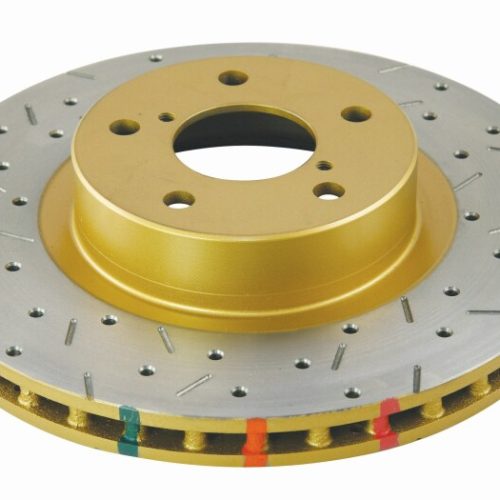 DBA 4000 Series Drilled and Slotted Rotor for Subaru Impreza and Subaru BRZ 2012-13 - Premium Replacement - Image 2
