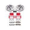 2010-2011 Ford Ranger Front Z36 Truck & Tow Brake Performance Kit - Heavy Duty Drilled & Slotted Rotors with Carbon-Fiber Ceramic Pads and Powder Coated Calipers - Premium Replacement