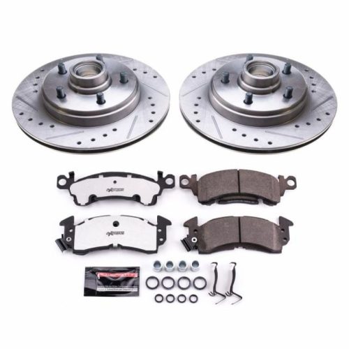 1982-1985 Oldsmobile Delta 88 Front Brake Rotor and Carbon-Fiber Ceramic Brake Pad Upgrade - Heavy Duty Performance Replacement