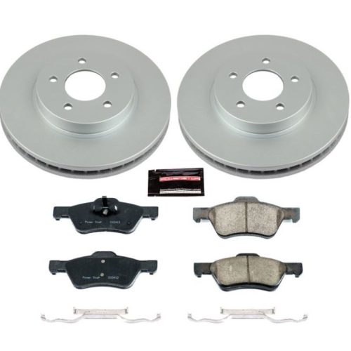 2010-2012 Ford Escape & 2010-2012 Mercury Mariner Heavy-Duty Brake Rotor and Ceramic Pad Assembly - Premium Replacement