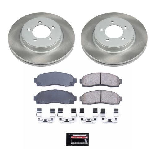 2002-2003 Ford Explorer, Mercury Mountaineer Front Semi-Coated Rotor Brake Assembly - Premium Replacement