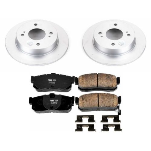 1993-2001 Infiniti G20 Rear Brake Rotor and Ceramic Brake Pad Assembly - Premium Replacement