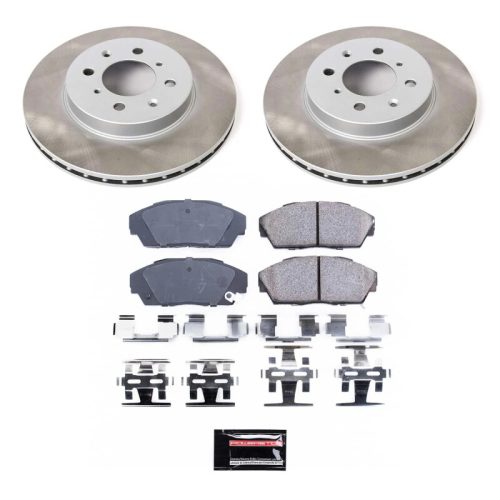 1990-1992 Acura Integra Front Semi-Coated Rotor Brake Assembly - Heavy-Duty Fleet Replacement
