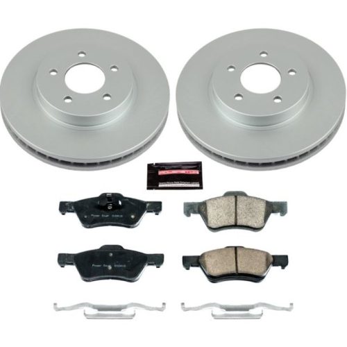 2010-2012 Ford Escape Front PowerStop Z17 Evolution Geomet Coated Brake Kit - Premium Replacement