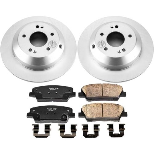 2015-2017 Kia Sorento Rear Brake Rotor and Ceramic Pad Assembly - Premium Replacement