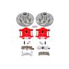 2003-2004 Chevrolet S10 Front Z26 Street Warrior Brake Upgrade Kit with Drilled & Slotted Rotors - Premium Heavy-Duty Replacement